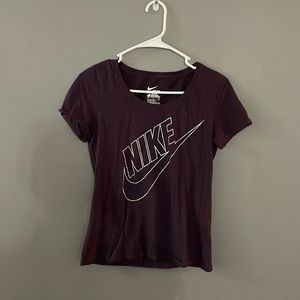 Nike Maroon Short Sleeve Top